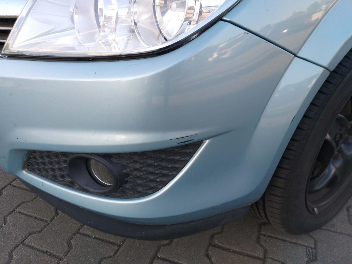 Opel Astra H original Stoßstange Stossfänger vorn Eisbergblau Z21Y Facelift Bj.2009